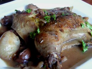 Pheasant with chestnuts