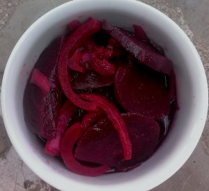 Sweet beetroot and onion pickle