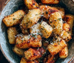 Parmesan baked parsnips