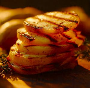 char grilled jerusalem artichokes