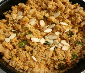 Spicy chickpea and almond couscous