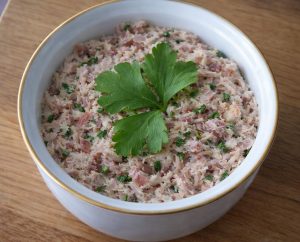 Quick chicken and bacon terrine