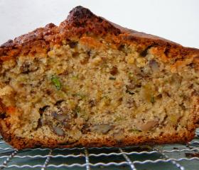 Courgette and walnut loaf