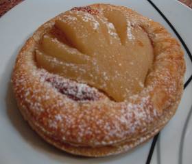 Pear and almond tartlets