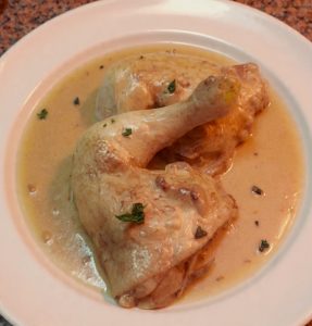 brown chicken fricasee