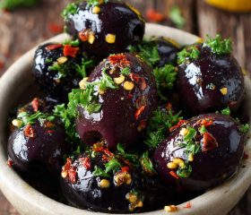 Marinated olives