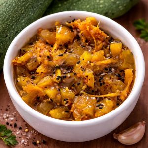 Indian spuced courgette chutney