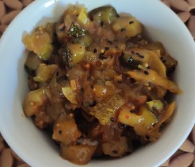 Indian spiced courgette chutney