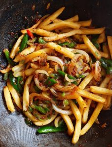 salt and chilli chips