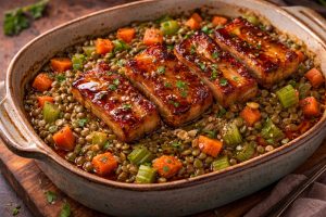 Pork and lentil braise