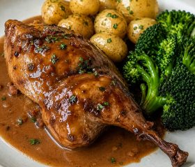 Pheasant in chocolate sauce