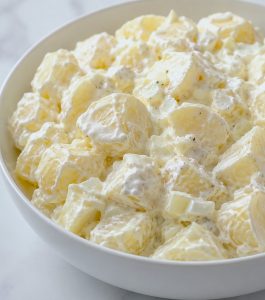 Sour cream potato salad
