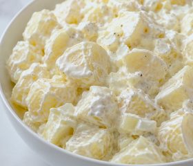 Sour cream potato salad